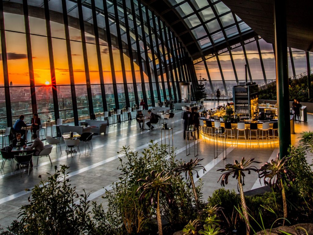 Londres vue du ciel gratuitement - Sky Garden et ses restaurants panoramiques